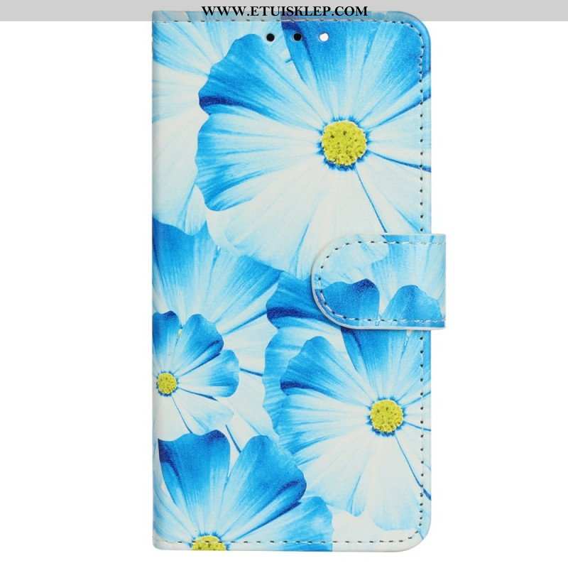 Etui Folio do iPhone 14 Kwiaty